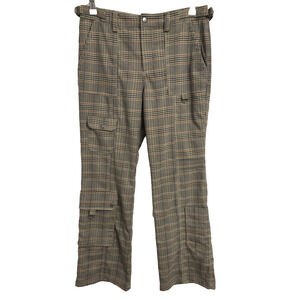 Urban Outfitters Women's 6 Plaid Cargo Trousers Streetwear Preppy Grunge Y2K